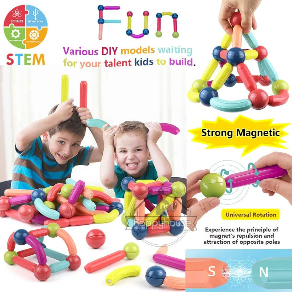 Magnetic Building Blocks for Kids (42 pieces)