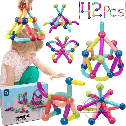 Magnetic Building Blocks for Kids (42 pieces)