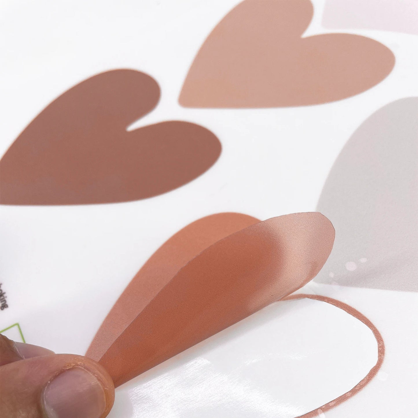 Cartoon Love Heart Creative Wall Stickers (72 pieces)