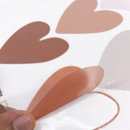 Cartoon Love Heart Creative Wall Stickers (72 pieces)